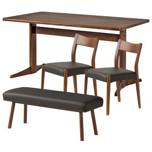 yݒuz4lp _CjOe[uZbg(2{r) 4_ VvX^_[h ؐ e[u IȂ _CjO`FA _CjOx`  k (150cm He[u×1 H֎q×2 