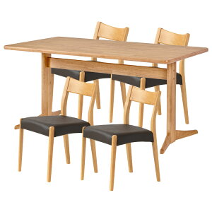 yݒuz4lp _CjOe[uZbg(2{r) 5_ VvX^_[h ؐ e[u IȂ RpNg _CjO`FA  k (150cm He[u×1 H֎q×4)