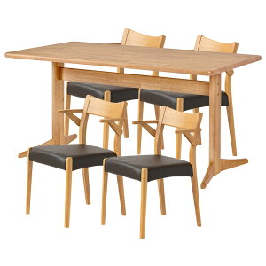 yݒuz4lp _CjOe[uZbg(2{r) 5_ VvX^_[h ؐ e[u It RpNg _CjO`FA  k (150cm He[u×1 H֎q×4)