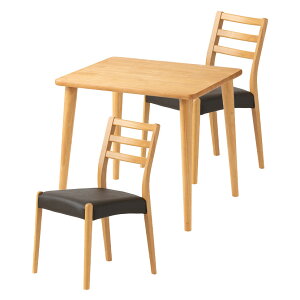 yݒuz2lp _CjOe[uZbg 3_ VvX^_[h ؐ e[u RpNg IȂ _CjO`FA  k (80cm He[u×1 H֎q×2)