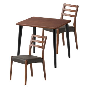 yݒuz2lp _CjOe[uZbg 3_ VvX^_[h ؐ e[u RpNg IȂ _CjO`FA  k (80cm He[u×1 H֎q×2)