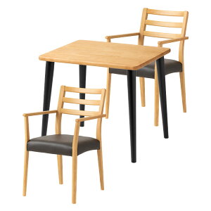 yݒuz2lp _CjOe[uZbg 3_ VvX^_[h ؐ e[u RpNg It _CjO`FA  k (80cm He[u×1 H֎q×2)