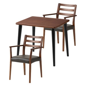 yݒuz2lp _CjOe[uZbg 3_ VvX^_[h ؐ e[u RpNg It _CjO`FA  k (80cm He[u×1 H֎q×2)