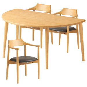 yݒuz3lp ~ _CjOe[uZbg(4{r) 4_ VvX^_[h ؐ e[u It _CjO`FA  k (150cm He[u×1 H֎q×3)