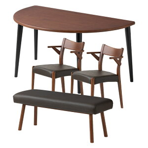 yݒuz4lp ~ _CjOe[uZbg(4{r) 4_ VvX^_[h ؐ e[u It _CjO`FA _CjOx`  k (150cm He[u×1 H