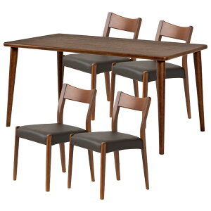 yݒuz4lp _CjOe[uZbg(4{r) 5_ VvX^_[h ؐ e[u IȂ RpNg _CjO`FA  k (150cm He[u×1 H֎q×4)