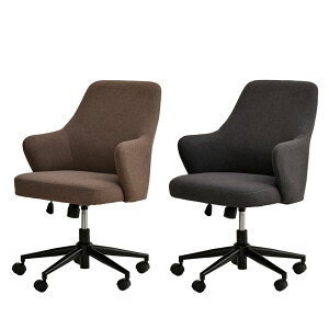 【最大9000円オフ】オフィスチェア ヴァーグチェア ファブリック 座面昇降 高さ調整 昇降レバー キャスター付き 回転 肘付き ミーティングチェア ワークチェア