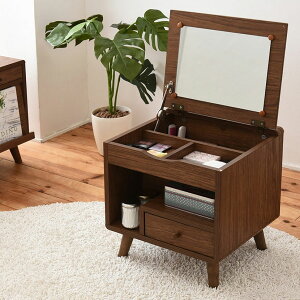 幅45cm ドレッサー ロータイプ 一面鏡 コンパクト 収納 化粧台 鏡台 メイク ドレッサー 収納 メイク台 鏡台 化粧台 コンパクト 可愛い ミニ 北欧家具