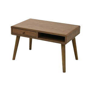 【最大9000円オフ】幅65cm デスク ロータイプ パソコンデスク ローデスク 引き出し付き 収納 ミニデスク コンパクト シンプル 脚付き 木目 木製 一人暮らし ワンルーム