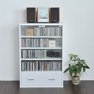 【最大9000円オフ】幅60cm ガラスキャビネット 引き出し付き 6BOX リビングキャビネット 木製キャビネット 飾り棚 リビング収納 本棚 ラック チェスト