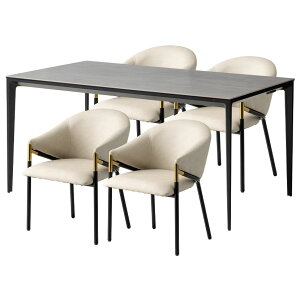 yݒuz4lp Z~bN _CjOe[uZbg 5_ ORV RZgt Z~bNe[u _ _CjO`FA  (150cm He[u×1 H֎q×4)