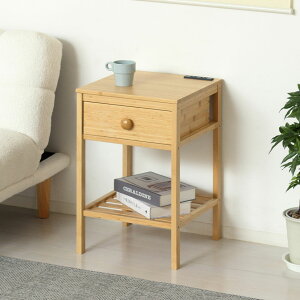��40cm �T�C�h�e�[�u�� Bamboo �|�� �i�C�g�e�[�u�� �����o���t�� �~�j�e�[�u�� ������� �������[ ���r���O �Q�� 2���R���Z���g�t�� �T�X�e�i�u���Ƌ� ���_�� �i�`������