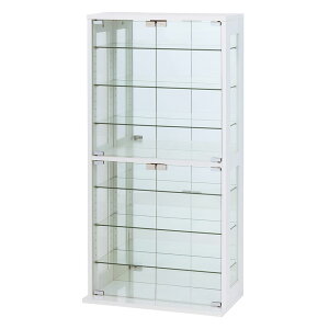 【最大9000円オフ】幅60cm コレクションケース ガラス 背面ミラー ハイタイプ 縦型 収納 棚 フィギュアケース ショーケース ガラスケース ディスプレイラック 飾り棚 おしゃれ シンプル