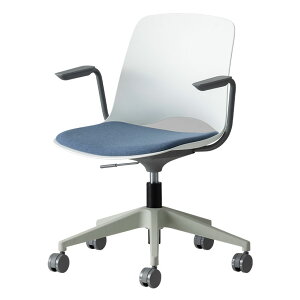 ミーティングチェア DUチェア オフィスチェア 肘付き キャスター付き 椅子 モダン チェア 上下昇降 座面クッション パソコンチェア ワークチェア おしゃれ テレワーク