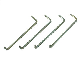 手違い丸カスガイ左　6×120ミリ　入数1袋（4本）【ハイロジック】