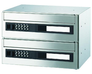 郵便受箱(可変プッシュ錠付)前入前出型 戸数:2戸用 SMP-36P-2FF【神栄ホームクリエイト】