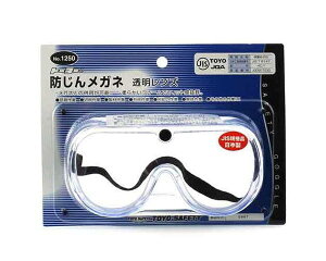 TOYO・防塵メガネ白・NO.1250【藤原産業】