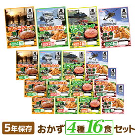 日本ハム 陸上自衛隊戦闘糧食モデル お得！4種16食セット（各4食）【食品 非常食 備蓄食 防災食 保存食 レトルト 防災グッズ 野戦食 戦闘食 キャンプ アウトドア 】