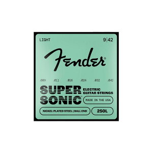 Fender �t�F���_�[ �G���L�M�^�[�� SuperSonic? 250L Guitar Strings, Nickel-Plated Steel, Ball End, Gauges .009-.042