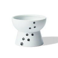 猫壱 ハッピーダイニング 猫用 脚付フードボウル プチ 猫柄 旧おやつ皿 電子レンジ 食器洗浄機対応