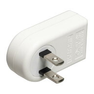 エルパ (ELPA) コンセント 回転アダプター 1個口 ホワイト 電源タップ 干渉防止 上下左右に曲がる ACアダ…