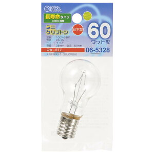�I�[��(OHM) �~�j�N���v�g���d�� E17 60W�` �������^�C�v �N���A ���{�� LB-PS35E17100V54WCLL 06-5328 �I�[���d�@