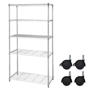 �A�C���X�I�[���} ���^�����b�N �{�� �L���X�^�[�t ��91×���s46×����178.5cm 5�i �ω׏d60kg �|�[���a25mm �X�`�[�����b�N�I �V�F���t SE-918EC