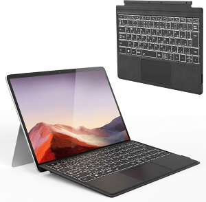 Omikamo �T�[�t�F�X �v�� �L�[�{�[�h ���C�����X Surface Pro 3/4/5/6/7/7+�Ή� JIS�W�����{��z�� Surface �L�[�{�[�hBluetooth 5.3 �g���b�N�p�b�h�t�� Typ-C�[�d�� �J�o�[���p ���^ �y�� ���{��戵������