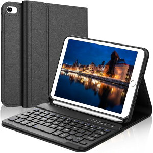 iPad mini5 �L�[�{�[�h �P�[�X imini4/3/2/1���p �L�[�{�[�h�t���P�[�X ���y�� ���^ �X�^���h�@�\ ���p�x���� ���E�� ���C�����X Bluetooth �L�[�{�[�h �J�o�[ pencil���[ �S�ʕی� �ϋv��