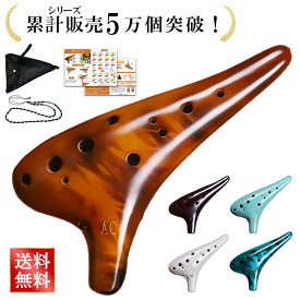 ＼楽天ランキング1位／【ピアノの先生監修】オカリナ アルトC 12穴 陶器 初心者セット 入門用 ケース ストラップ 教本 運指表 日本語説明書付 子供 高齢者 大人 趣味 練習用 独学 音楽療法 子供 高齢者向け 陶器 ケース 教本 運指表付き ギフト