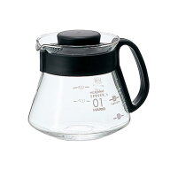HARIO (ハリオ) V60 レンジサーバー 360ml 1~3杯用 ブラック コーヒーサーバー耐熱ガラス 日本製 XVD-36B