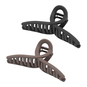 KISARG�w�A�N���b�v �傫�� �o���X�N���b�v ������ �N���b�v ��������Ƃ܂� �V���v�� �їʑ������� �����ɂ܂Ȃ� ���x���� �T�r�Ȃ� PC���� ����13CM 2�Z�b�g���� �_�[�N�u���E���ƃu���b�N