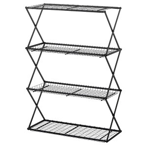 �^�J�V���[ �K�[�f�����b�N �p���^�O���b�N L W86×H121cm �u���b�N �܂肽���� �V�F���t �H��s�v 4�i ���ω׏d15kg �X�`�[�� GFH-FS06