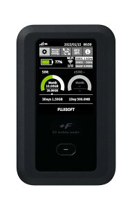 �x�m�\�t�g(Fujisoft) 5G�Ή�Wi-Fi���o�C�����[�^�[ +F FS050W