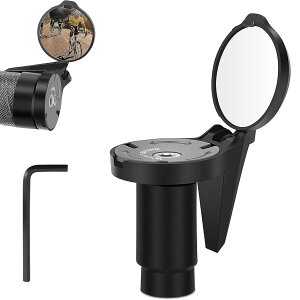 KALOLINNA ���]�� �~���[ �n���h�� �o�[�G���h�~���[ ���^ �L�p���� �~�`�ʖ�? �n���h���a16-22mm 360°�p�x�����\ ���]�Ԃ̃n���h���o�[ ���t���ȒP �����`�t�� (�u���b�N)