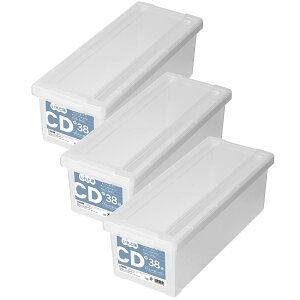 �V�n �f�B�X�N���[�{�b�N�X CD����ƌ� 3�Z�b�g �N���A ��15×17.5×45cm