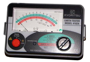 �����d�C�v�� (KYORITSU) �A�i���O�ڒn��R�v(�\�t�g�P�[�X) MODEL 4102A