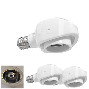 Aiwode�CE17��E26�ϊ��\�P�b�g ���C�p�x�̉ώ��\�P�b�g�CE26 LED�d����p�C�΂ߕt���_�E�����C�g�ɒ��������Ɏ�t�\�C�Z���T�[���\���ɓW������Ă��āCAC100V �C3�Z�b�g