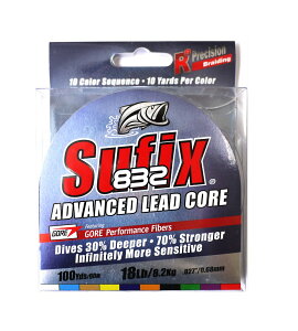 SufixRapala(���p��) PE���C�� �T�t�B�b�N�X 832 �A�h�o���X�h ���b�h�R�A 100Yrd 18lb 8�{�҂� 10���[�h����10�F 658-118MC