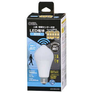 �I�[���d�@ LED�d�� E26 100�`���� �l�����ÃZ���T�[�t �����F �l���Z���T�[ 100���b�g���� �����_�� ���� �g�C�� �L�� �K�i LDA14D-G R51 06-4468 OHM