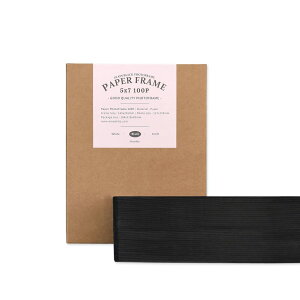 ���m���C�N �y�[�p�[�t���[���v���[��100 �u���b�N 5x7�C���` Paper Frame PLAIN 100 - Black 100���� (127 x 178mm) �ʐ^�p ���� �z��
