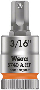 WERA ���F�� �����p1/4DR �ێ��@�\��������w�b�N�X�v���X�r�b�g�\�P�b�g ��[�T�C�Y3/16inch �S��28mm 003386