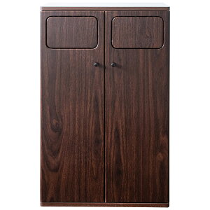 ダストボックス カウンター 45L ペールカウンター ペール ペールボックス 木製 ゴミ箱 45リットル プッシュ式 ダブルダストボックス 分別 省スペース シンプル おしゃれ 収納 前扉 幅50×奥行