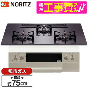 �y�W���ݒu�H���Z�b�g�z NORITZ N3WU2PWASQSTEC-13A Orche S-FLAT [�r���g�C���K�X�R���� (�s�s�K�X�p 3�� �������Η� 75cm�^�C�v)]