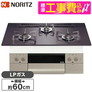 �y�W���ݒu�H���Z�b�g�z NORITZ N3WU3PWASQSTESC-LP Orche FLAT [�r���g�C���K�X�R���� (�v���p���K�X�p 3�� �������Η� 60cm�^�C�v)]