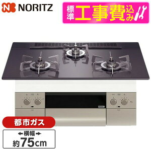 �y�W���ݒu�H���Z�b�g�z NORITZ N3WU4PWASQSTESC-13A Orche FLAT [�r���g�C���K�X�R���� (�s�s�K�X�p 3�� �������Η� 75cm�^�C�v)]