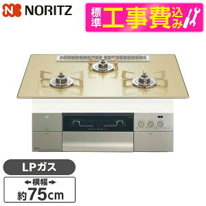 �y�W���ݒu�H���Z�b�g�z NORITZ N3S25PWASFSTESC-LP �V�����p���S�[���h�K���X�g�b�v �v���O�� [�r���g�C���K�X�R���� (�v���p���K�X�p�E3���E��75cm)]