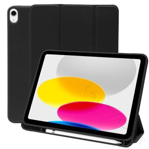 iPad �P�[�X iPad�P�[�X MS factory �A�C�p�b�h �P�[�X ��11���� ��10���� 11�C���` 10.9�C���` �J�o�[ �y�����[ �ϏՌ� �X�^���h �I�[�g�X���[�v �u���b�N �� IPD-10-S-HDR-BK A16 2025 �ی�t�B���� �V