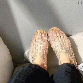 サンダル レディース クリア メッシュ ジェリーシューズ 軽量 柔軟 通気性に優れた 快適な履き心地 柔らかい おしゃれ カジュアル ビーチサンダル 海 プール 室内外兼用 滑り止め フラットシュー