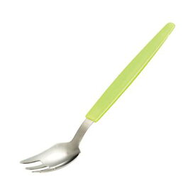 ハビナース すくいやすいフォーク グリーン 大きく深いフォークでこぼれにくい 介護 介護用品 福祉 食事 食器 リハビリ 握力低下 福祉用具 ピジョン